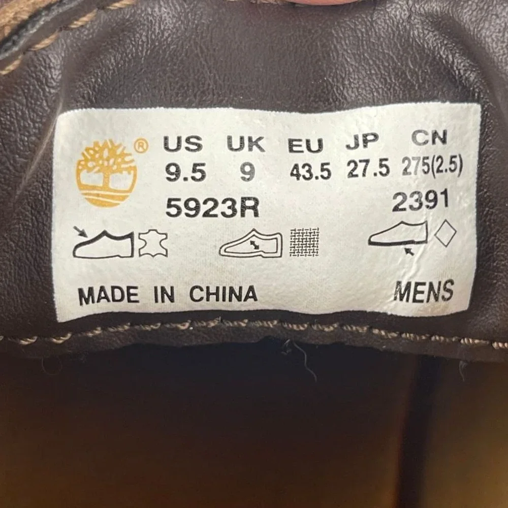 Timberland Leather Earthkeepers Chukka Boots Brown Lace Up Workwear Heritage 9.5